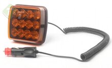 Magnetische Stroboscooplamp - Waarschuwingslamp LED - ORANJE - 12/24 Volt
