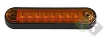 Zijmarkeringslamp - 8 LEDS - Contourlamp oranje - 12/24Volt - KMR