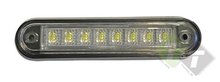 Zijmarkeringslamp - 8 LEDS - Contourlamp wit - 12/24Volt - KMR