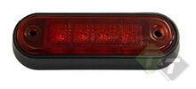Zijmarkeringslamp - 4 LEDS - Contourlamp rood - 12/24Volt - KMR