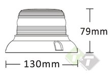 Magnetische zwaailamp LED Oranje - 24x LED - 12/24V - Waarschuwingslamp