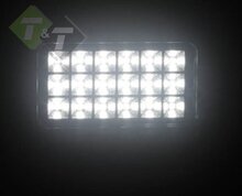 LED Werklamp met schakelaar - 18 LEDS - Rechthoek - 27 Watt - Ledlamp - Bouwlamp