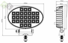 LED Werklamp met schakelaar - 27 LEDS - Ovaal - 40 Watt - Ledlamp