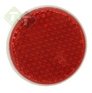 Reflector rood - Rond 63 mm - Met boutverbinding - Reflectors