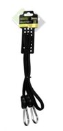 Platte elastiek met karabijnhaak - 180cm - Bagagespanner - Benson