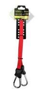 Platte elastiek met karabijnhaak - 60cm - Bagagespanner - Benson