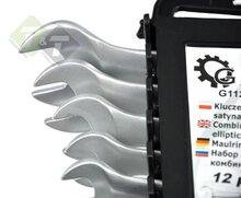 Steekring sleutel set - 12 dlg - 6 t/m 22 mm - Steek ringsleutel - GEKO
