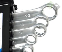 Steekring sleutel set - 12 dlg - 6 t/m 22 mm - Steek ringsleutel - GEKO