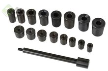 Koppeling centreerset - 17 delig - Centreerpen met adaptors - GEKO