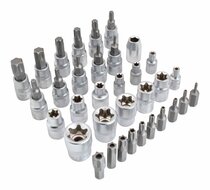 Torx dopset - Torxset en E socket set - 34 delig - 3/8 duims - SATRA