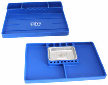 Gereedschapsbak - Tool Tray - Siliconen - Blauw - 2 delig - SATRA