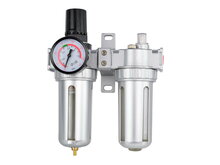 Drukregelaar met filter en waterafscheider - 1/4 duims - Compressor regelaar - Max druk 10 bar - GEKO