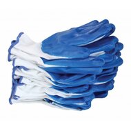 Werkhandschoen gecoat met nitril - 1 paar - Werk handschoenen - L - SATRA