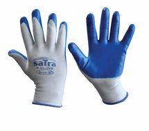 Werkhandschoen gecoat met nitril - 10 paar - Werk handschoenen - L - SATRA