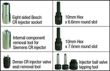 Diesel injector reparatie set - 8 delig - Common rail verwijderingsset - SATRA