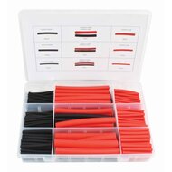 Krimpkous assortiment set - Zwart en rood - 270 delig - ASTA