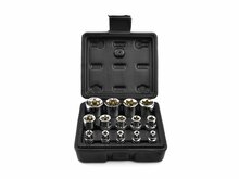 Torxdoppen set - 14 delig - E-Torx - 1/4, 3/8 en 1/2 duims - GEKO