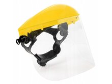 Bescherm masker met PVC helder transparante kap  - gezichtbeschermkap - Beschermbril - GEKO
