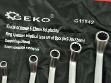 Gebogen ringsleutel set - 6 tm 22 mm - 8 delig - Ringsleutels - GEKO