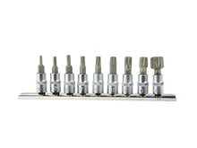 Torxdoppen set - T10 tot T60 -  9 delig - Torxdop - 1/4&#039;&#039; - GEKO