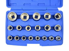 Splinedoppen set - 8-32mm - Spline dop - Doppen - 19 delig - Gear Lock - GEKO