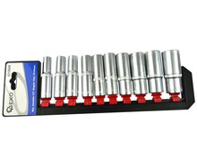 Lange doppenset - 10 delig - 1/2 duims aansluiting - 10 tot 24mm - GEKO