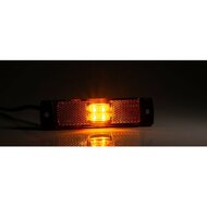 Zijmarkeringslamp 4 leds - Contourlamp oranje - 12/24 volt - Zijlamp - Fristom