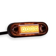 Zijmarkeringslamp oranje - 4 LEDS - 12/24 volt - Contourlamp - Zijlamp - Fristom