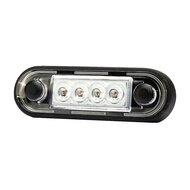 Zijmarkeringslamp rood - 4 LEDS - 12/24 volt - Contourlamp - Zijlamp - Fristom