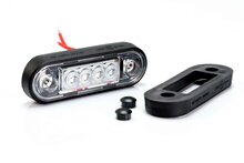 Zijmarkeringslamp rood - 4 LEDS - 12/24 volt - Contourlamp - Zijlamp - Fristom