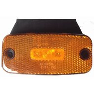 Zijmarkeringslamp met houder - 3 LED - Oranje - 12/24 Volt - Contourlamp - Zijlamp