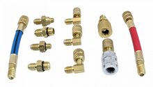 Airco adapter set - 11 delig - Koppelingsset voor R12 R134A A/C - SATRA