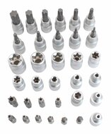 Torx dopset - Torxset en E socket set - 34 delig - 3/8 duims - ASTA