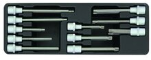 Doppen set - 11 delig - Torx, Inbus en Spline doppen - 1/2&#039;&#039; Doppen doos - Seneca