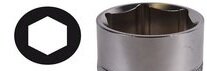 Lange dop 1/2 duims aansluiting 14 mm  - hoge dop - verlengdop  - long socket 14mm