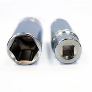 Lange dop 1/2 duims aansluiting 14 mm  - hoge dop - verlengdop  - long socket 14mm