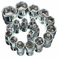 Dop 24mm 3/8" aansluiting - zeskantdop - 6 kant dop - 6 point socket - 3/8"socket 24 mm