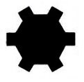 Ribe bit dop m6 55mm - ribe socket bit short - ribe socket - ribe screw