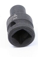 8mm - 1/2'' - 12 kant krachtdop - korte dop - slagmoerdop - asta