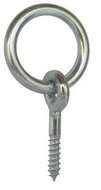 aanlegring met houtdraad - vastzetring 5x40 mm - muurring - oogbout houtdraad