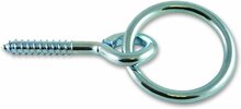 aanlegring met houtdraad - vastzetring 5x40 mm - muurring - oogbout houtdraad