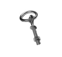 aanlegring met moer - vastzetring 8x80 mm - muurring - oogbout met moer