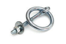 aanlegring met moer - vastzetring 8x80 mm - muurring - oogbout met moer