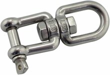 rvs wervel oog-gaffel - draairotol - swivel - draaioog - wartel