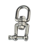 rvs wervel oog-gaffel - draairotol - swivel - draaioog - wartel
