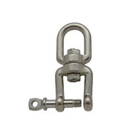 rvs wervel oog-gaffel - draairotol - swivel - draaioog - wartel