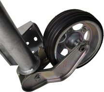 neuswiel zwaar model rond 60mm automaat - aanhanger neus wiel - steunwiel klapbaar - alko