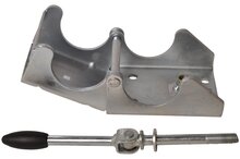 neuswielklem 60 mm met vouwbare hendel - steunpootklem - neuswielhouder - klem voor het neuswiel 