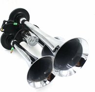 3 tonige luchthoorn 12/24 volt - hoorn - toeter - scheepshoorn - claxon - signaalhoorn