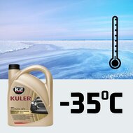 koelvloeistof rood 4 liter - radiator vloeistof - koelwater - k2